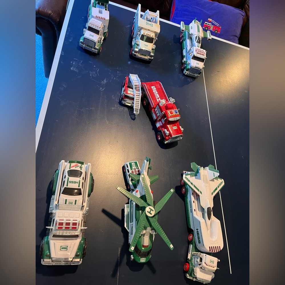Hess trucks (7) Christmas editions.